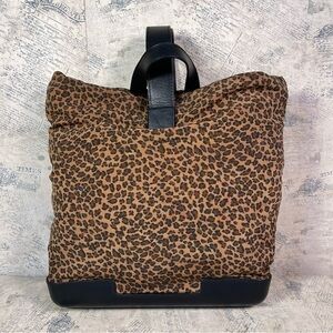Bottega Veneta Vintage Cheetah Print Sling Bag/Backpack
